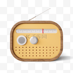 立体收音机图片_社交媒体收音机图标