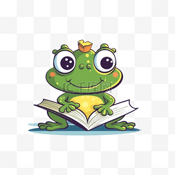 卡通扁平动物图片_卡通可爱动物青蛙