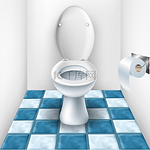 浴室和厕所及平铺模式