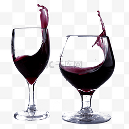 两杯玻璃杯美食红酒西餐