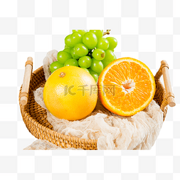 脐橙葡萄水果