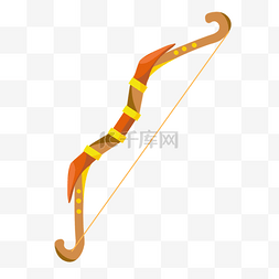 节日装饰背景图片_印度拉姆纳瓦米黄色复古弓箭