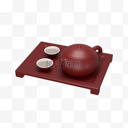紫砂壶形图片_C4D茶饮茶水