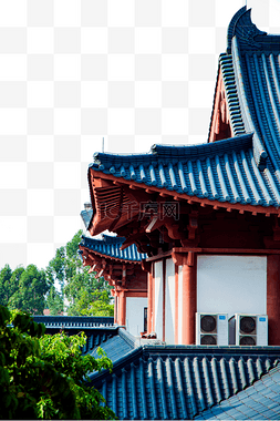 广州图片_广州花都华严寺寺庙复古建筑