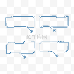 科技感商务感图片_几何抽象商务科技文本框