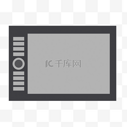 抽象几何图形灰色微波炉