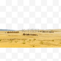 驼队图片_沙漠景观驼队