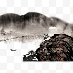 山峰云雾图片_山谷中的湖泊