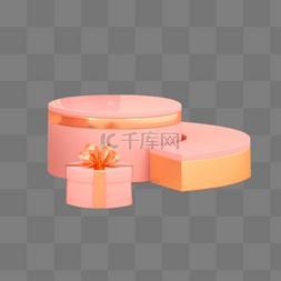 粉色圆柱礼盒