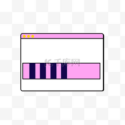 插画加载图片_网页进度条紫色黑图片绘画