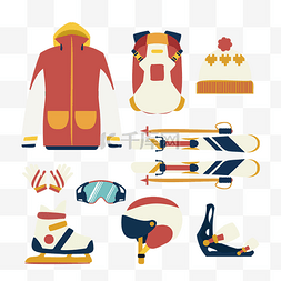 滑雪用品用具设备套图