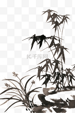 竹子与兰草