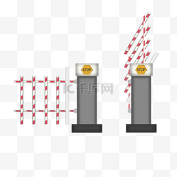 交通障碍图片_汽车障碍收费站卡通