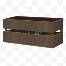 手绘立体木制箱子木箱