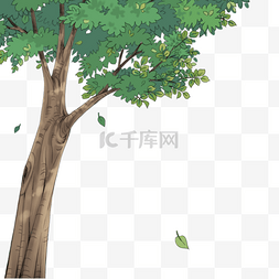 写实绿色树木