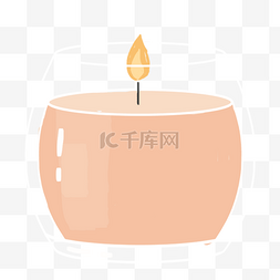 庆典科技图片_玻璃杯熏香芳香蜡烛绘画创意图标