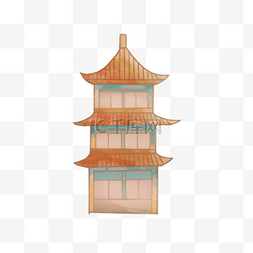 中国风古风建筑亭子