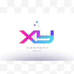 Y图片_x y 创意粉色蓝色现代字母表字母