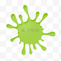 绿色细菌图片_喷洒的绿色液体