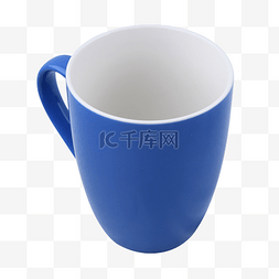 蓝色陶瓷杯图片_陶瓷杯空杯杯蓝色杯子咖啡杯
