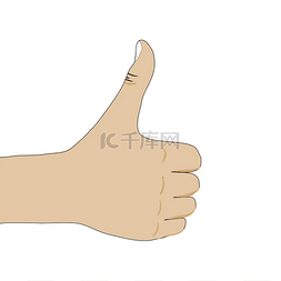 优秀的手势图片_男人手用手势 ok，平面设计。