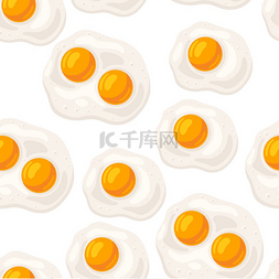 煎蛋食物图片_接缝图案配煎蛋烹饪美食和食品行