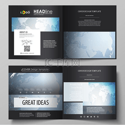 企业宣传手册图片_方形设计手册、传单、小册子的两
