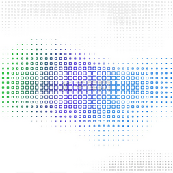 抽象模式图片_矢量抽象背景与半色调方形设计元