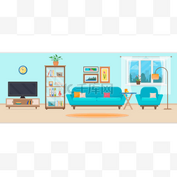 有门的客厅图片_带家具的客厅.