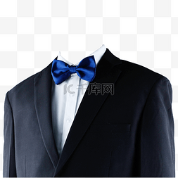 黑色西装商务男士图片_黑西装白衬衫摄影图蓝领结