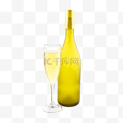 白葡萄酒水图片_优雅白葡萄酒香槟