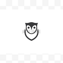 猫头鹰 Logo 模板 