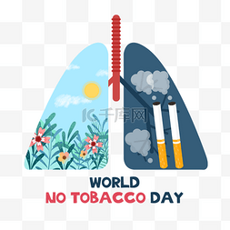 世界无烟日肺部损害香烟植物