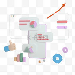 搜救图标图片_3d社交媒体平台表情符号 网页 搜