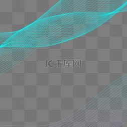 多重线条图片_蓝色波浪渐变曲线线条科技