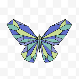 蝴蝶抽象花纹图案图片_6227457