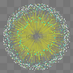 光特效粒子图片_动感科技风渐变光圈光粒子