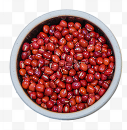勺子里的红豆图片_五谷粗粮谷物食材八粥食材红豆