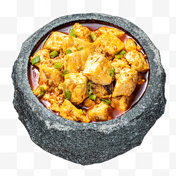 菜单餐饮图片_餐饮美食放在桌上的一碗麻婆豆腐
