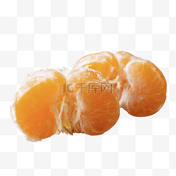 两半的橙色橘子果肉