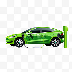 新能源汽车素材图片_新能源汽车充电交通工具