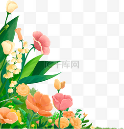 花素材图片_春天妇女节清明节厚涂手绘唯美鲜