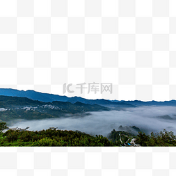 黄山市山区云雾风景