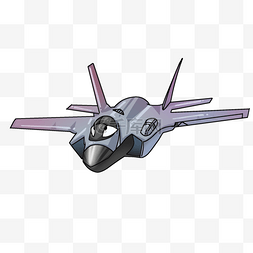空中飞行的灰色战斗机