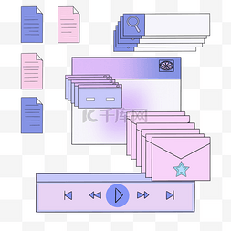 线性波图片_网页线性蒸汽波可爱复古窗口