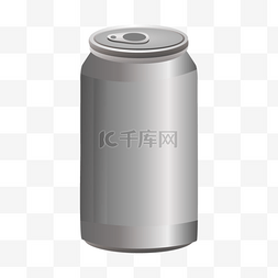 一个立体的金属易拉罐