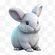 3D绘画小动物兔子