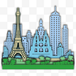巴黎剪纸城市韵味魅力
