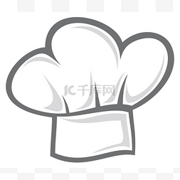 美食手绘图标图片_厨师帽
