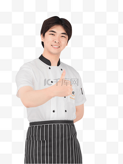 炒菜厨房图片_伸大拇指的厨师